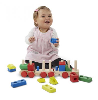 Image 2 of Wooden Stacking Train (£18.99)