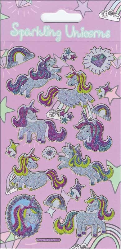 Unicorn Theme Stickers (£1.25)