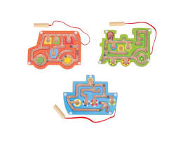 Wooden Magnetic Labyrinth Puzzle - Vehicle (£5.99)